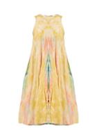 Matchesfashion.com Rhode Resort - Josephine Sleeveless Tie Dye Cotton Midi Dress - Womens - Multi