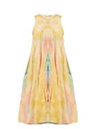 Matchesfashion.com Rhode Resort - Josephine Sleeveless Tie Dye Cotton Midi Dress - Womens - Multi