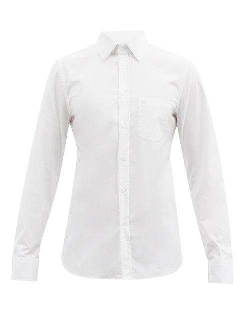Gucci - Patch-pocket Cotton-oxford Shirt - Mens - White