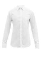 Gucci - Patch-pocket Cotton-oxford Shirt - Mens - White