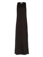 Edun Frayed-edge Satin Gown