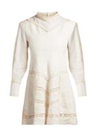 Matchesfashion.com Isabel Marant - Loane Crochet Insert Linen Dress - Womens - White