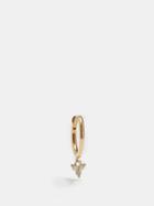 Zo Chicco - Diamond & 14kt Gold Single Hoop Earring - Womens - Gold Multi