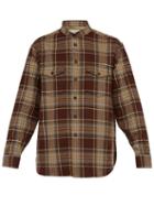 Matchesfashion.com Gucci - Checked Wool Blend Shirt - Mens - Brown