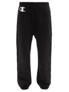 Nili Lotan X Champion - Logo-print Cotton-jersey Track Pants - Womens - Black