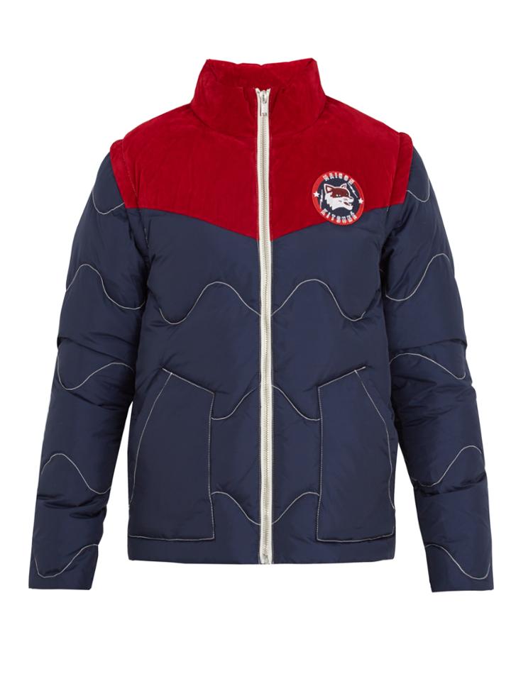 Maison Kitsuné Detachable-sleeve Quilted-down Jacket