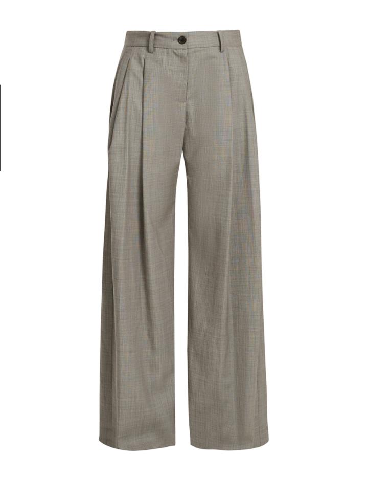 Nili Lotan Inex Wide-leg Wool Trousers