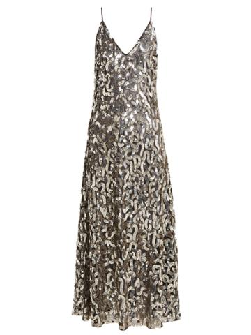 Givenchy Sequinned V-neck Cotton And Tulle Gown