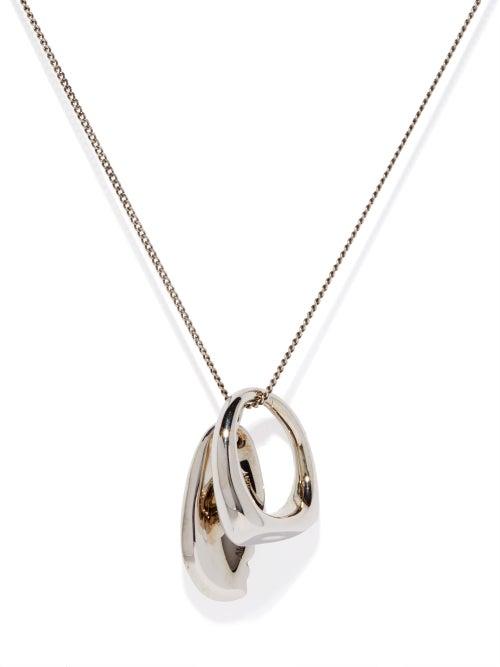 Alexander Mcqueen - Molten Metal Necklace - Mens - Silver