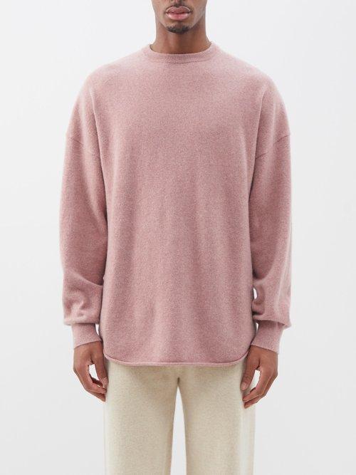 Extreme Cashmere - No.53 Crew Hop Stretch-cashmere Sweater - Mens - Pink
