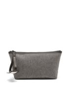 Maison Margiela - Leather-trim Cotton-canvas Pouch - Mens - Black