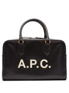 Matchesfashion.com A.p.c. - Sylvie Logo Print Bag - Womens - Black