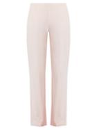 Ladies Lingerie Skin - Double-layer Cotton Pyjama Trousers - Womens - Light Pink