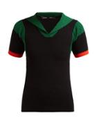 Matchesfashion.com Proenza Schouler - Ribbed Cotton Blend Sweater - Womens - Black Multi