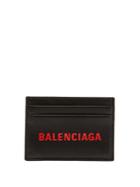 Balenciaga Logo Leather Cardholder