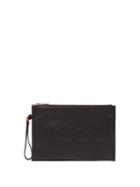 Gucci - Logo-debossed Leather Pouch - Mens - Black