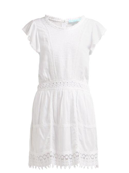 Matchesfashion.com Melissa Odabash - Loretta Embroidered Mini Dress - Womens - White