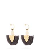 Matchesfashion.com Elise Tsikis - Havane Tassel Drop Gold Plated Earrings - Womens - Grey