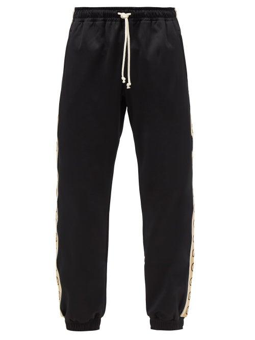 Gucci - Gg-logo Jersey Track Pants - Mens - Black
