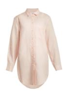 Matchesfashion.com Asceno - Oversized Linen Shirt - Womens - Light Pink