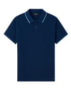 Matchesfashion.com A.p.c. - Max Trimmed Piqu Polo Shirt - Mens - Dark Blue