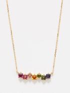 Suzanne Kalan - Topaz & 14kt Gold Necklace - Womens - Blue Multi