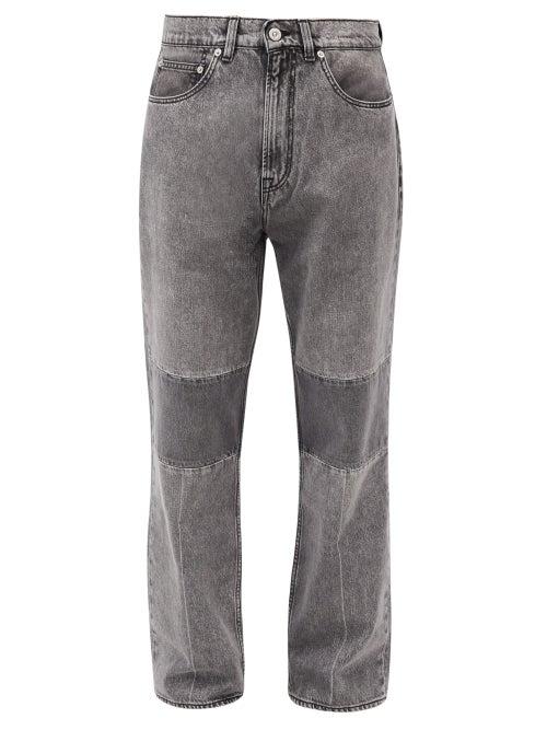 Matchesfashion.com Our Legacy - Extended Third Cut Washed Wide-leg Jeans - Mens - Grey