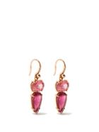 Irene Neuwirth - Gemmy Gem Diamond, Tourmaline & 18kt Gold Earrings - Womens - Pink