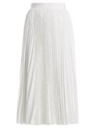 Msgm Pleated Sequined Skirt