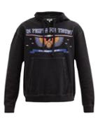 Matchesfashion.com Phipps - Patriot Organic-cotton Jersey Hooded Sweatshirt - Mens - Black