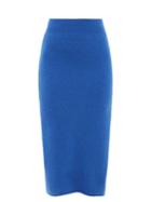 Frame - Cashmere Pencil Skirt - Womens - Blue