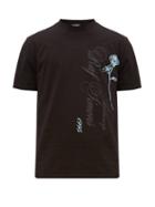 Matchesfashion.com Raf Simons - Antwerp Print Cotton T Shirt - Mens - Black
