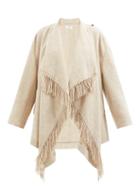 Isabel Marant Toile - Fleminigli Fringed Felt Blanket Jacket - Womens - Ivory