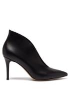 Matchesfashion.com Gianvito Rossi - Vania 85 Leather Ankle Boots - Womens - Black