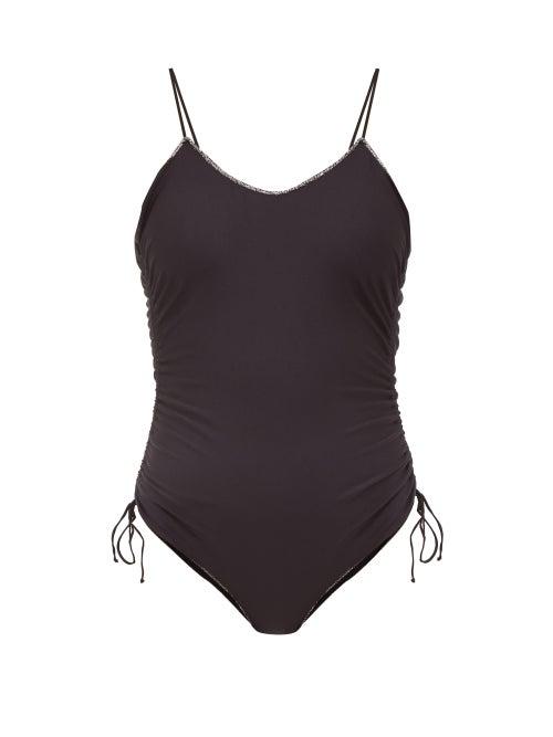 Matchesfashion.com Osree - Basic Seam Ruched Swimsuit - Womens - Black