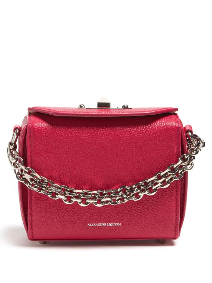 Alexander Mcqueen Box 16 Mini Grained-leather Shoulder Bag