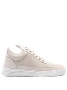 Filling Pieces Perforated Nubuck Low-top Trainers