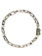Matchesfashion.com Balenciaga - B-logo Chain Necklace - Mens - Silver