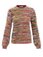 Chlo - Reversed Stripe-intarsia Sweater - Womens - Multi