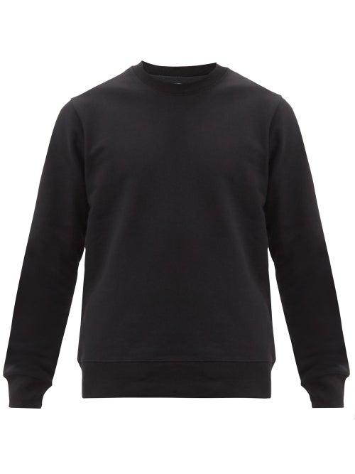 Matchesfashion.com Y-3 - Logo-patch Cotton-jersey Sweatshirt - Mens - Black