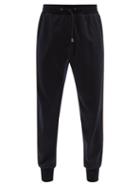 Mens Rtw Paul Smith - Side-stripe Wool-jersey Track Pants - Mens - Navy
