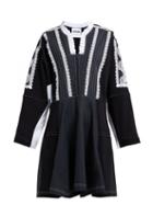Matchesfashion.com Koch - Lace And Broderie Anglaise Cotton Midi Dress - Womens - Black Multi