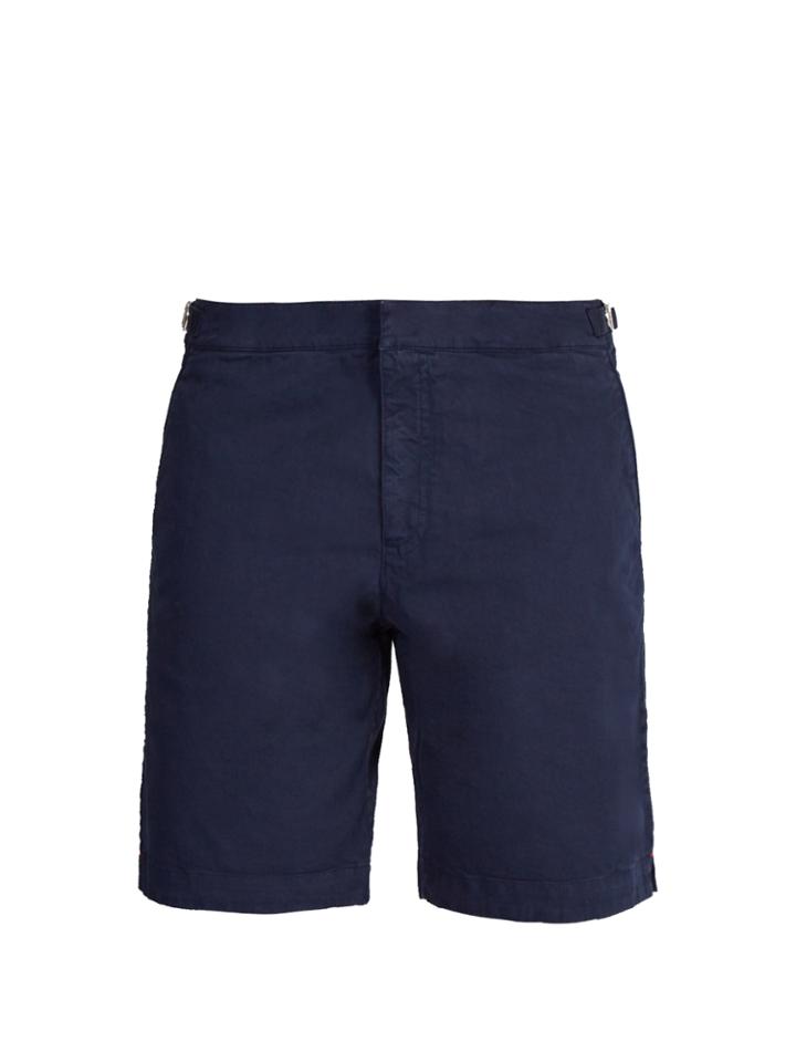 Orlebar Brown Dane Mid-length Cotton-twill Shorts