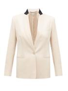 Matchesfashion.com Stella Mccartney - Single-breasted Wool-twill Jacket - Womens - Light Beige