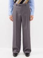 Gucci - Studded Drill Trousers - Mens - Grey