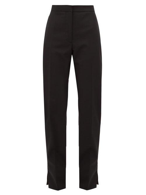 Matchesfashion.com Burberry - Harborough Tailored Wool Trousers - Womens - Black