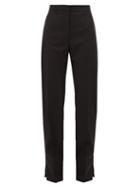 Matchesfashion.com Burberry - Harborough Tailored Wool Trousers - Womens - Black