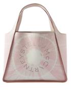 Stella Mccartney - Tie-dye Logo Faux-leather Tote Bag - Womens - Light Pink