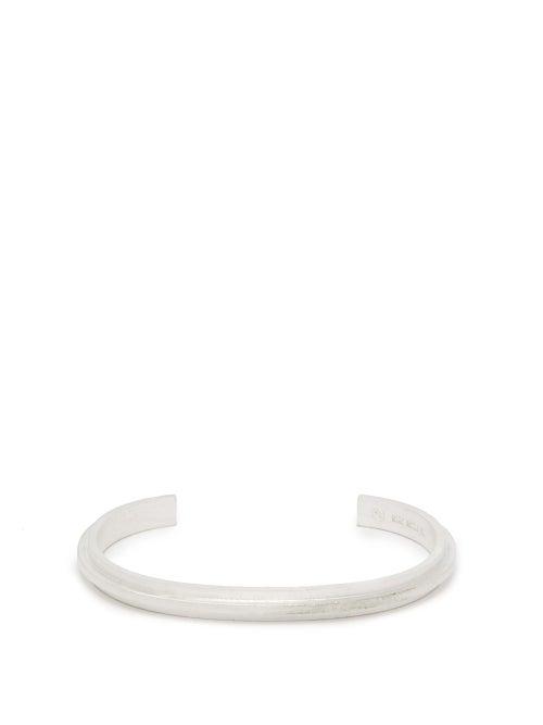 Matchesfashion.com All Blues - T Beam Brushed Sterling Silver Cuff - Mens - Silver