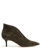 Matchesfashion.com Gianvito Rossi - Vamp 55 Suede Pumps - Womens - Khaki